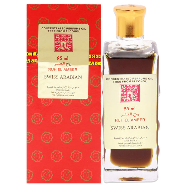 Swiss Arabian Ruh El Amber ER8E by Swiss Arabian for Unisex - 3.2 oz Parfum Oil