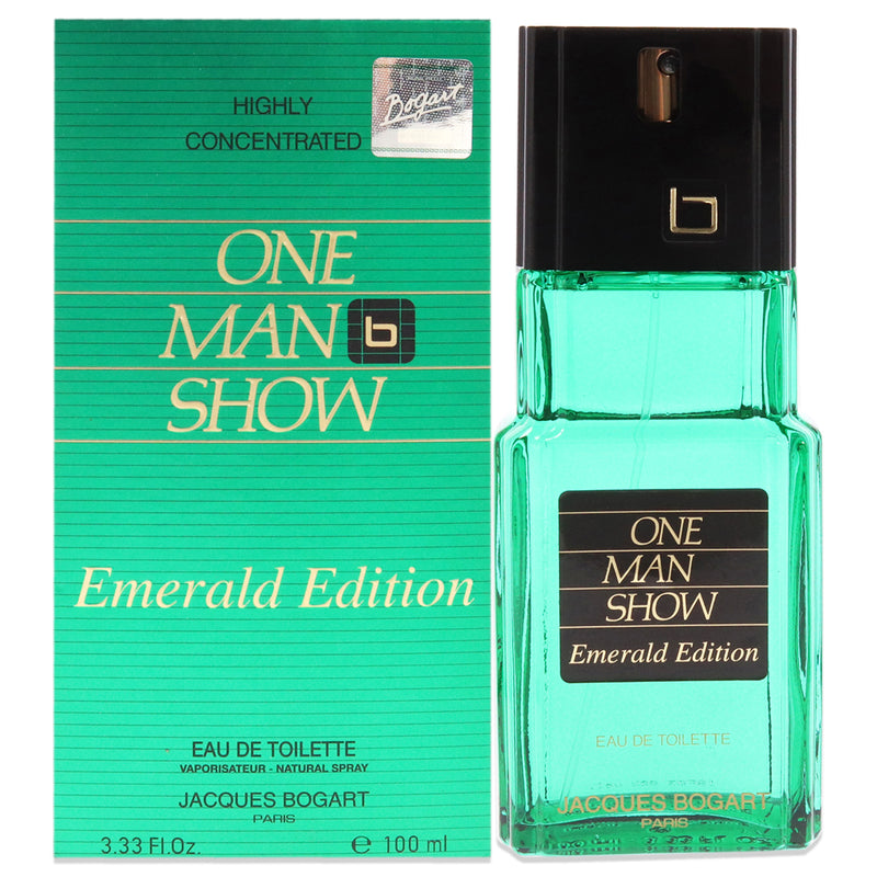 Jacques Bogart One Man Show by Jacques Bogart for Men - 3.33 oz EDT Spray (Emerald Edition)