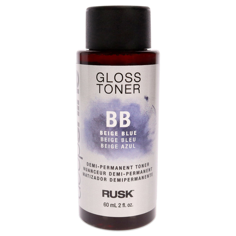 Rusk Deepshine Gloss Demi-Permanent Toner - BB Beige Blue by Rusk for Unisex - 2 oz Hair Color