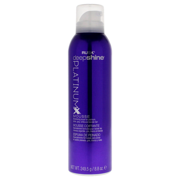 Rusk Deepshine PlatinumX Mousse by Rusk for Unisex - 8.8 oz Mousse