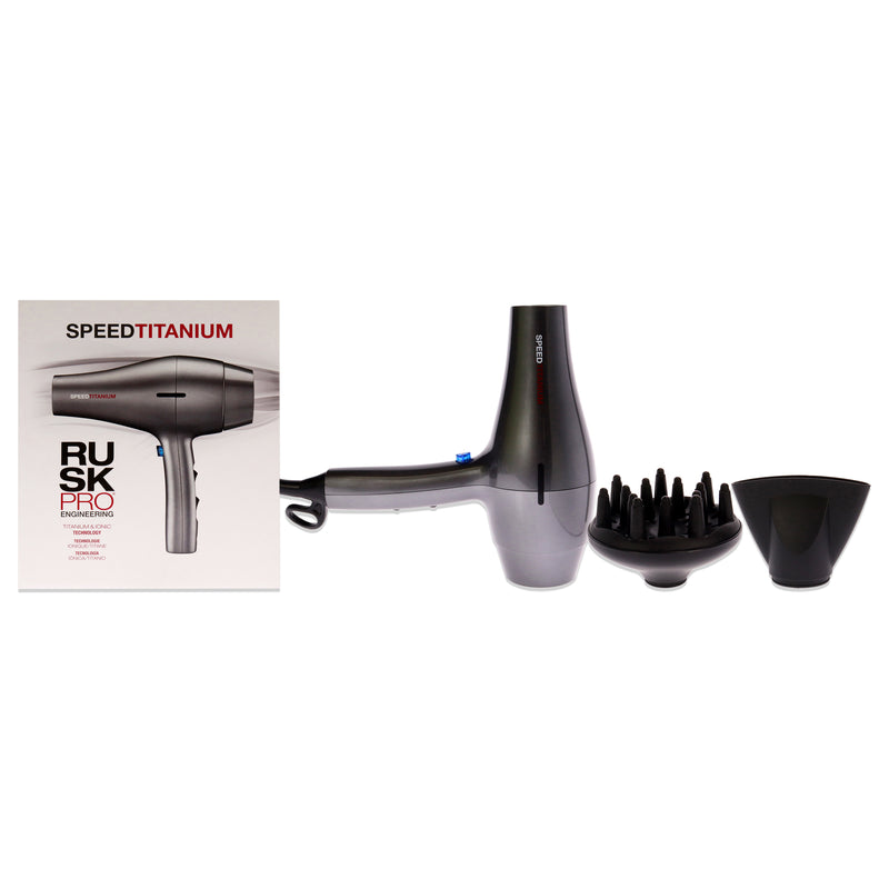 Rusk Speed Titanium Hair Dryer - IRP6177UC by Rusk for Unisex - 1 Pc Hair Dryer