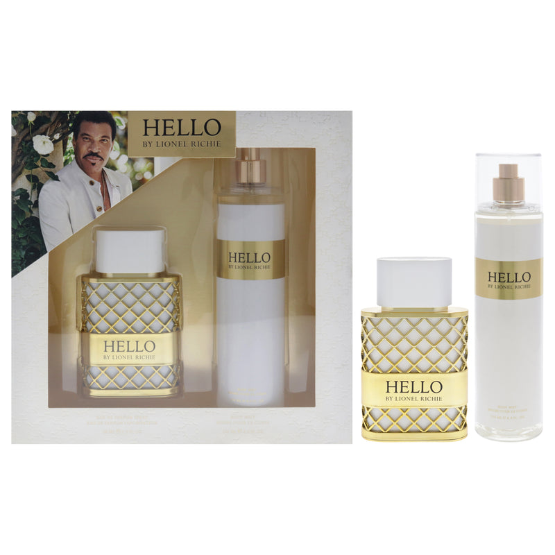 Hello by Lionel Richie for Women - 2 Pc Gift Set 1.7oz EDP Spray, 8oz Body Mist