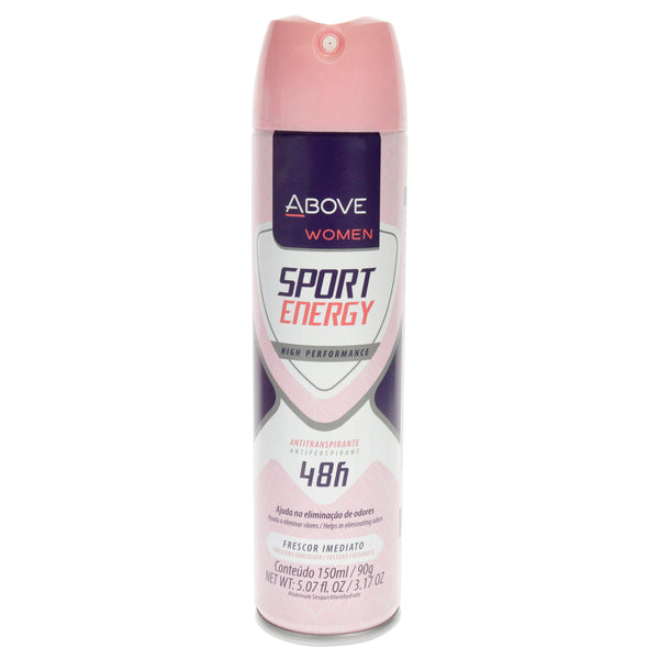 Above 48 Hours Sport Energy Antiperspirant Deodorant by Above for Women - 3.17 oz Deodorant Spray