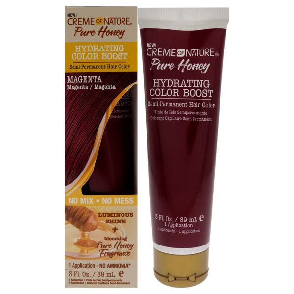 Creme of Nature Pure Honey Hydrating Color Boost Semi-Permanent Hair Color - Magenta by Creme of Nature for Unisex - 3 oz Hair Color