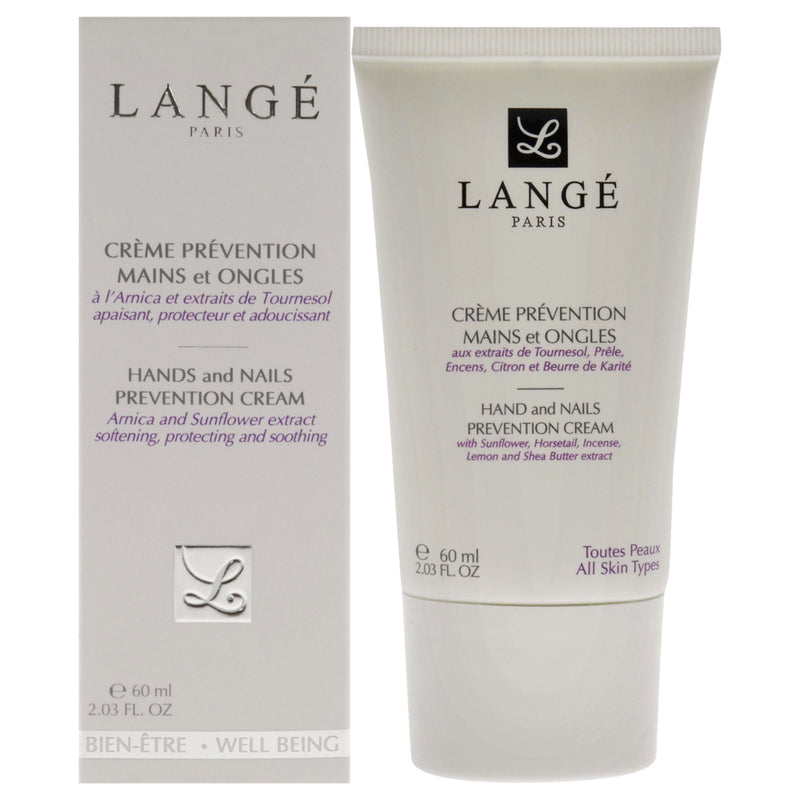 Lange Hands and Nails Prevention Cream by Lange for Unisex - 2.03 oz Cream