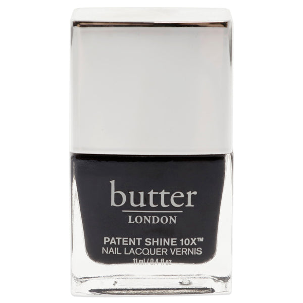 Butter London Patent Shine 10X Nail Lacquer - Union Jack Black by Butter London for Women - 0.4 oz Nail Polish