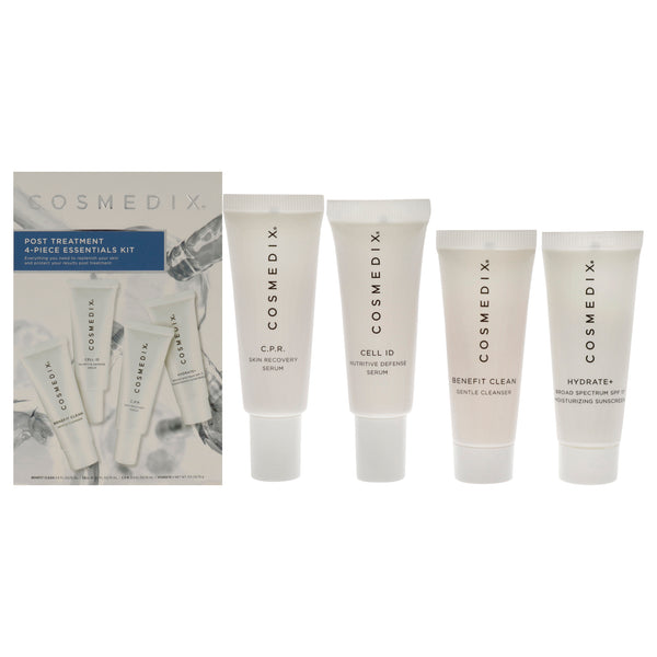 CosMedix Post Treatment Essentials Kit by Cosmedix for Unisex - 4 Pc 0.5oz Benefit Clean, 0.5oz Cell ID, 0.5oz C.P.R., 0.5oz Hydrate Plus