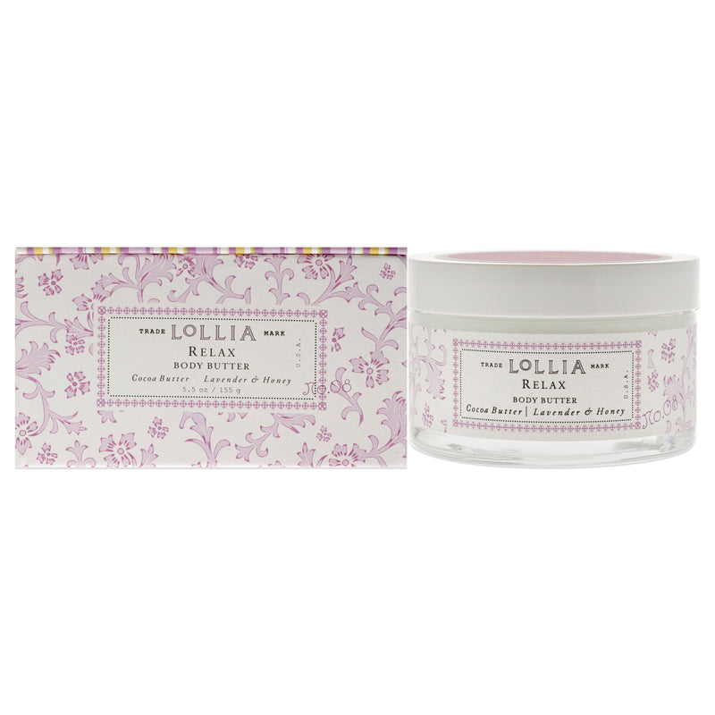 Lollia Relax Body Butter by Lollia for Unisex - 5.5 oz Moisturizer