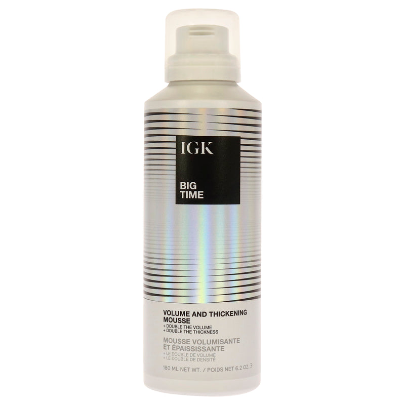 IGK Big Time Volume and Thickening Mousse by IGK for Unisex - 6.2 oz Mousse