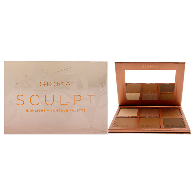 SIGMA Sculpt Highlight Plus Contour Palette by SIGMA for Women - 0.98 oz Makeup