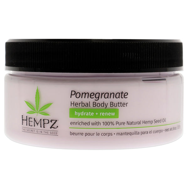 Hempz Pomegranate Herbal Body Butter by Hempz for Unisex - 8 oz Body Butter