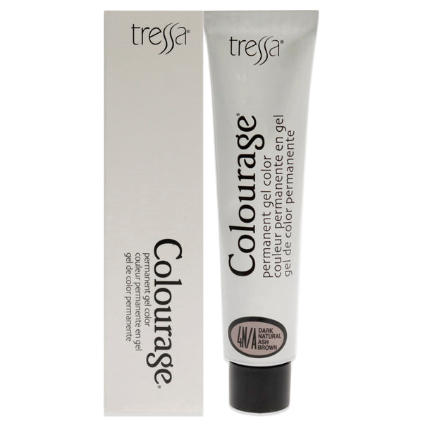 Tressa Colourage Permanent Gel Color - 4NA Dark Natural Ash Brown by Tressa for Unisex - 2 oz Hair Color