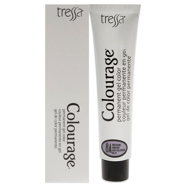 Tressa Colourage Permanent Gel Color - 8A Medium Smoke Ash Blonde by Tressa for Unisex - 2 oz Hair Color