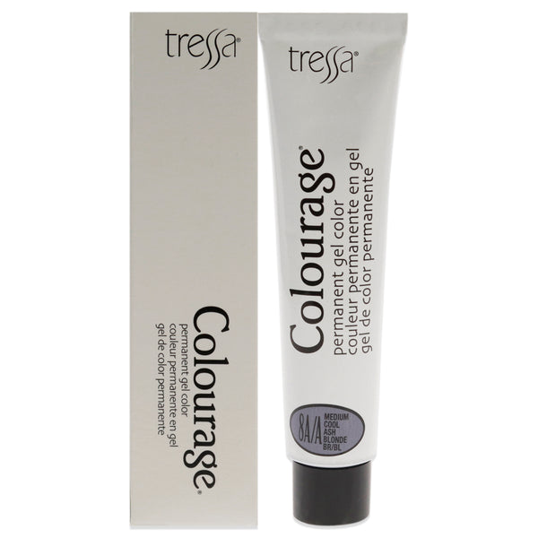 Tressa Colourage Permanent Gel Color - 8AA Medium Cool Ash Blonde by Tressa for Unisex - 2 oz Hair Color