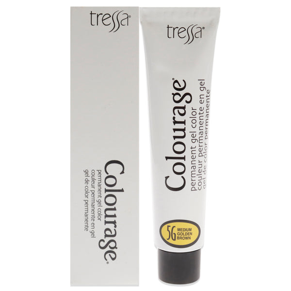 Tressa Colourage Permanent Gel Color - 5G Medium Golden Brown by Tressa for Unisex - 2 oz Hair Color