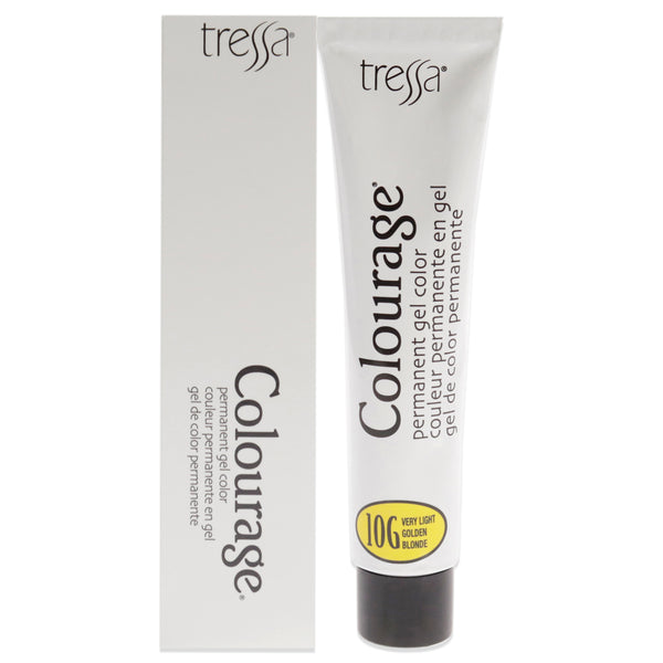 Tressa Colourage Permanent Gel Color - 10G Very Light Golden Blonde by Tressa for Unisex - 2 oz Hair Color