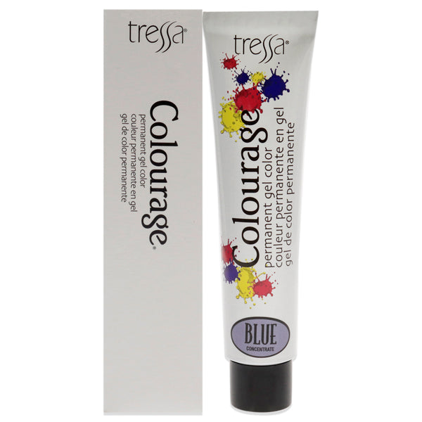 Tressa Colourage Permanent Gel Color - Blue Concentrate by Tressa for Unisex - 2 oz Hair Color