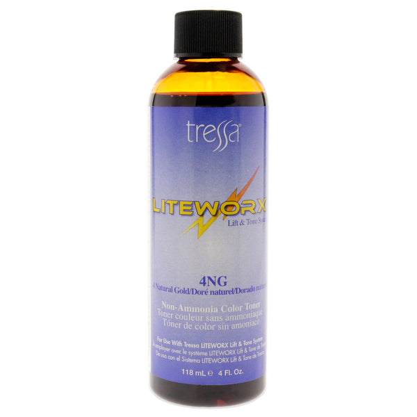 Tressa Liteworx Toner - 4NG Natural Gold by Tressa for Unisex - 4 oz Toner