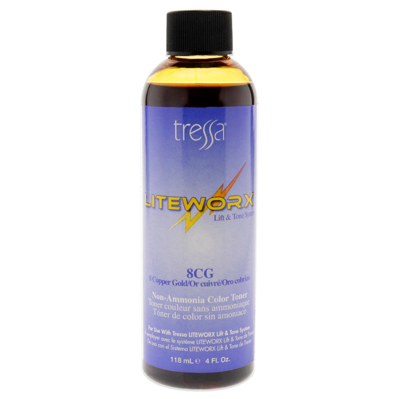 Tressa Liteworx Toner - 8CG Copper Gold by Tressa for Unisex - 4 oz Toner