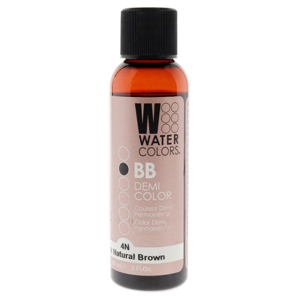 Tressa Watercolors BB Demi-Permanent Hair Color - 4N Dark Natural Brown by Tressa for Unisex - 2 oz Hair Color