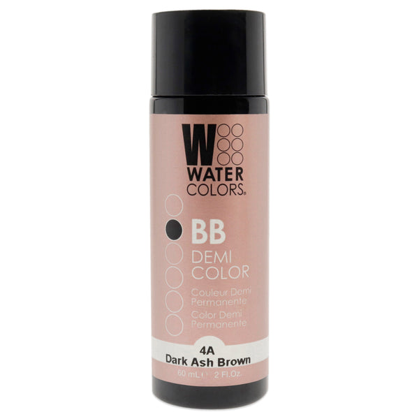 Tressa Watercolors BB Demi-Permanent Hair Color - 4A Dark Ash Brown by Tressa for Unisex - 2 oz Hair Color