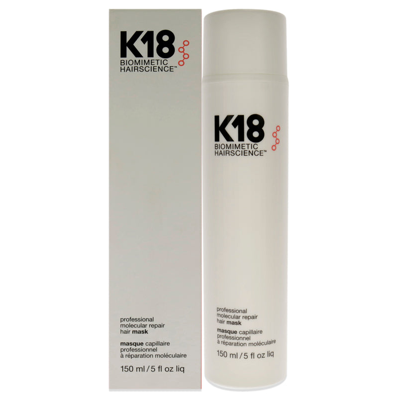 K18 Hair Professional Molecular Repair Hair Mask by K18 Hair for Unisex - 5 oz Masque