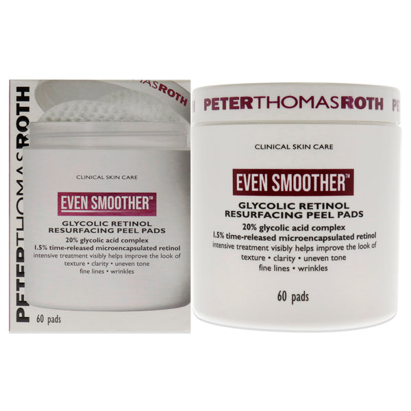 Peter Thomas Roth Even Smoother Glycolic Retinol Resurfacing Peel Pads by Peter Thomas Roth for Women - 60 Pads Treatment