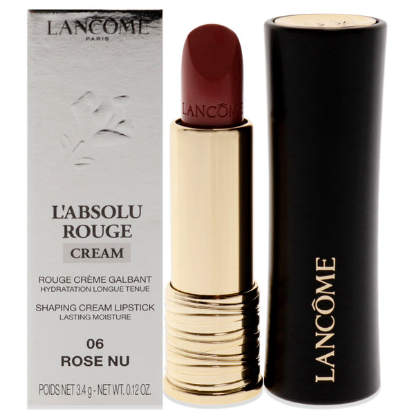 Lancome LAbsolu Rouge Cream Lipstick - 06 Rose Nu by Lancome for Women - 0.12 oz Lipstick