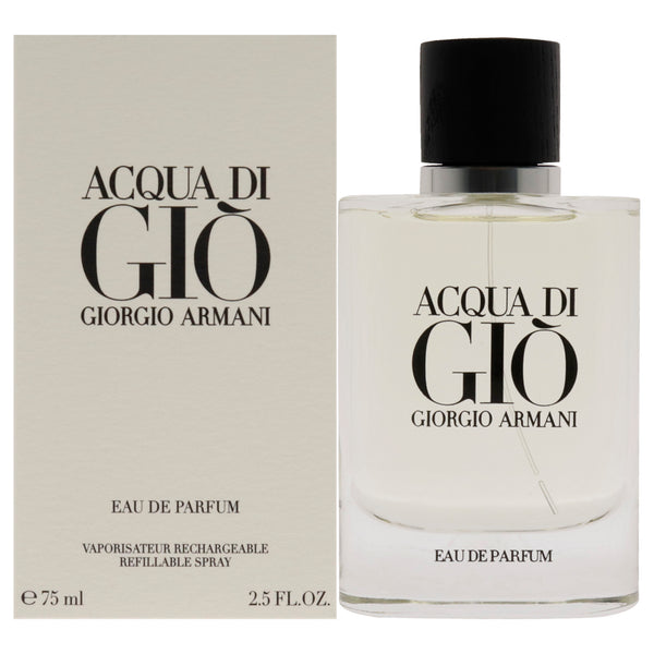 Giorgio Armani Acqua Di Gio by Giorgio Armani for Men - 2.5 oz EDP Spray (Refillable)