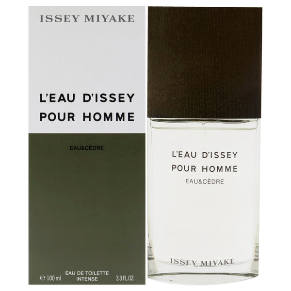 Issey Miyake Leau Dissey Eau and Cedre by Issey Miyake for Men - 3.3 oz EDT Intense Spray