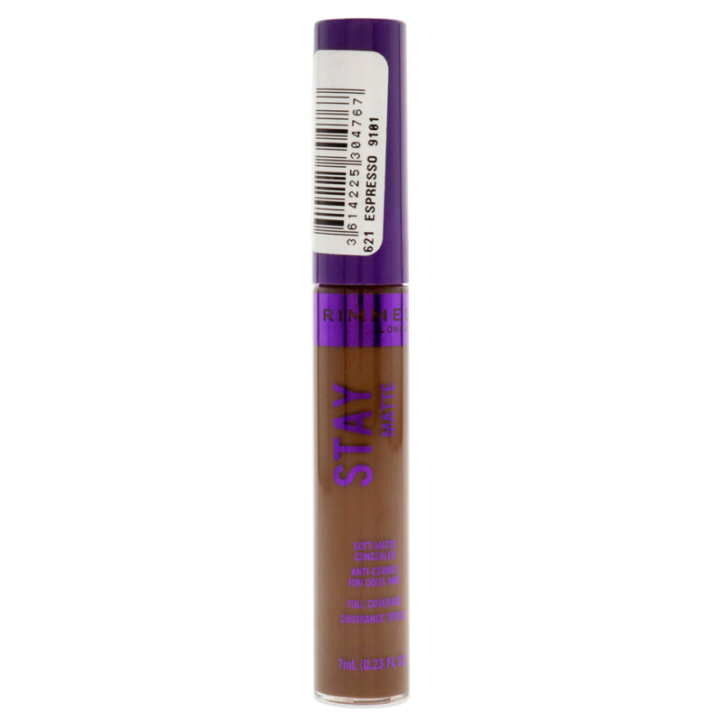 Rimmel London Stay Matte Concealer - 621 Espresso by Rimmel London for Women - 0.23 oz Concealer