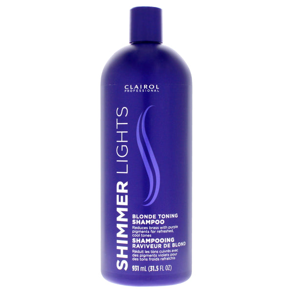 Clairol Shimmer Lights Blonde and Silver Shampoo by Clairol for Unisex - 31.5 oz Shampoo