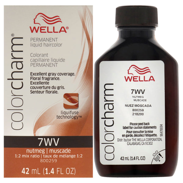 Wella Color Charm Permanent Liquid Hair Color - 7WV Nutmeg by Wella for Unisex - 1.42 oz Hair Color