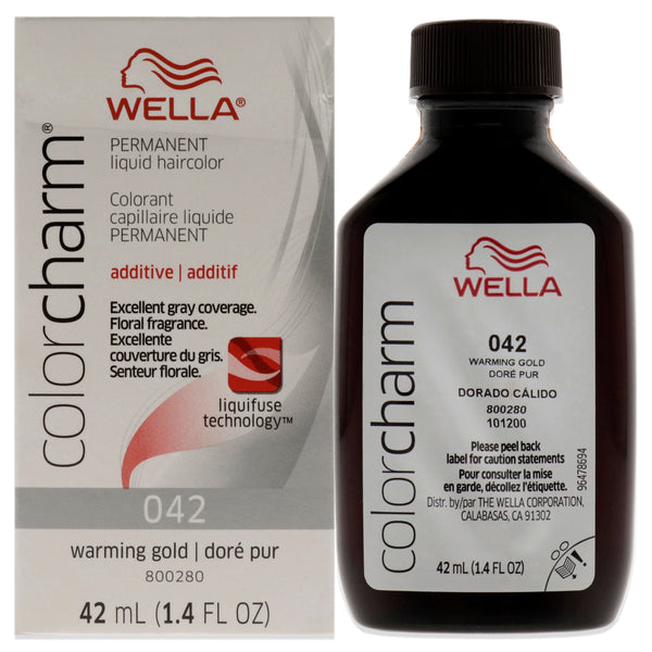 Wella Color Charm Permanent Liquid Hair Color - 42 Gold by Wella for Unisex - 1.42 oz Hair Color