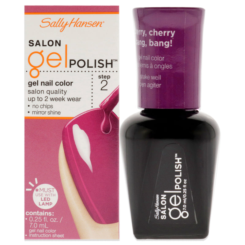 Sally Hansen Salon Gel Polish - 245 Cherry Cherry Bang Bang by Sally Hansen for Women - 0.25 oz Nail Polish