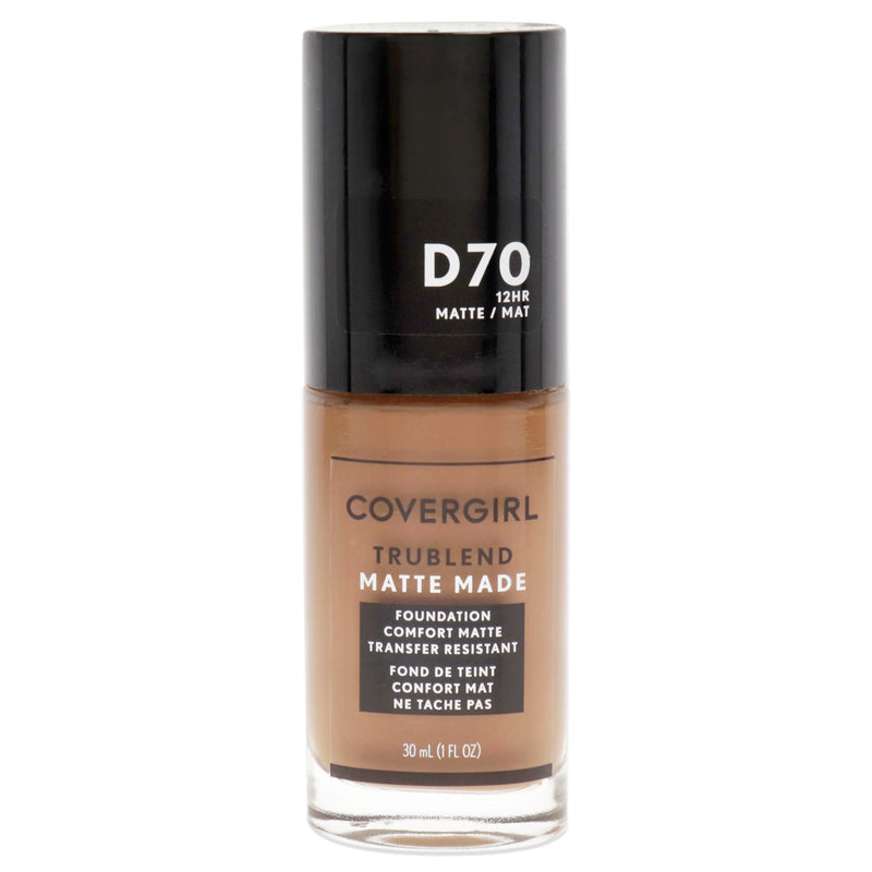 Covergirl TruBlend Matte Made Liquid Foundation - D70 Cappuccino by CoverGirl for Women - 1 oz Foundation