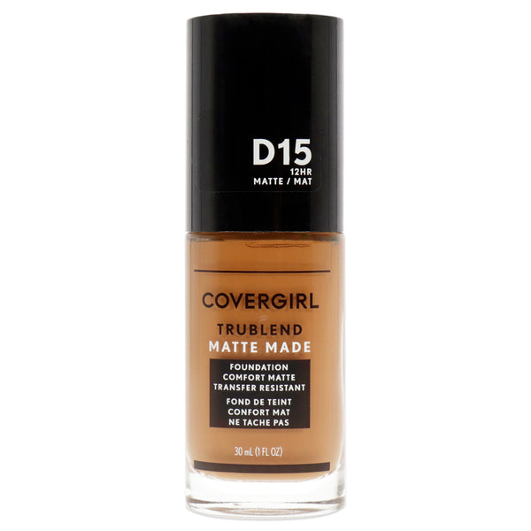 Covergirl TruBlend Matte Made Liquid Foundation - D15 Warm Tawny by CoverGirl for Women - 1 oz Foundation