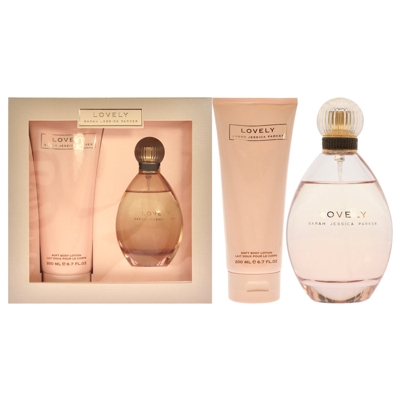 Sarah Jessica Parker Lovely by Sarah Jessica Parker for Women - 2 Pc Gift Set 3.4oz EDP Spray, 6.7oz Body Lotion