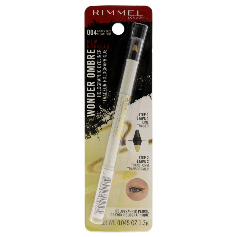 Rimmel London Wonder Ombre Holographic Eyeliner - 004 Golden Gaze by Rimmel London for Women - 0.045 oz Eyeliner