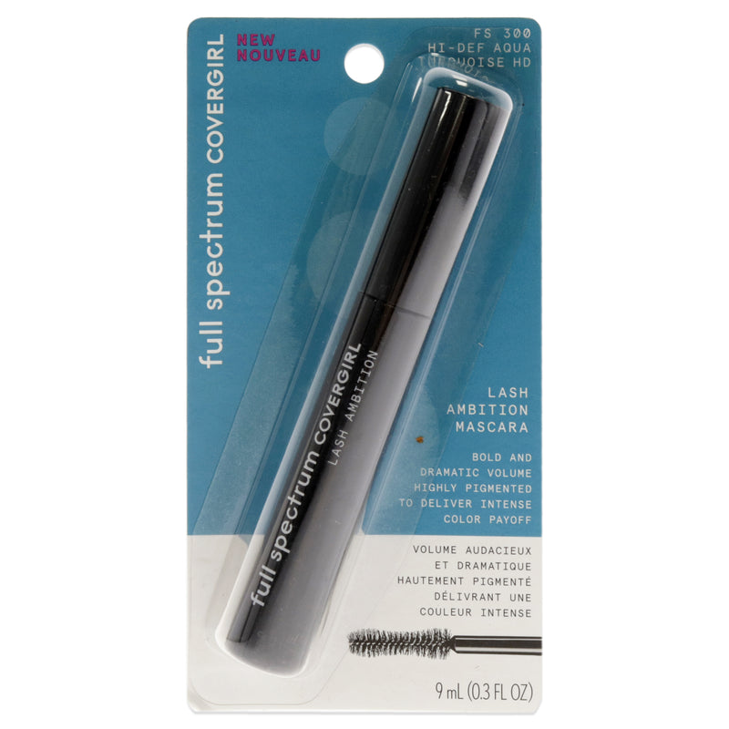 Covergirl Full Spectrum Lash Ambition Mascara - 300 Hi-Def Aqua by CoverGirl for Women - 0.3 oz Mascara