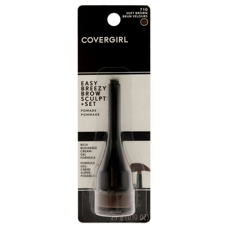 Covergirl Easy Breezy Brow Sculpt Plus Pomade - 710 Soft Brown by CoverGirl for Women - 0.10 oz Pomade