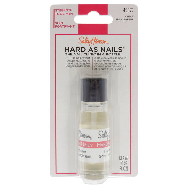 Sally Hansen Hard as Nails Strength Treatment - 45077 Clear Transparent by Sally Hansen for Women - 0.45 oz Nail Treatment