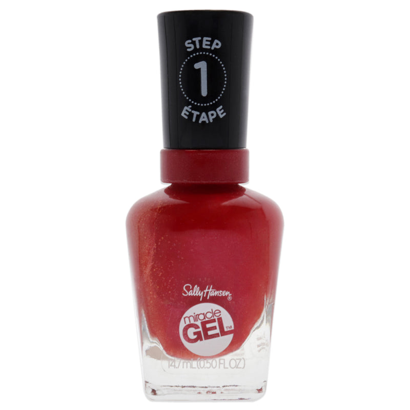 Sally Hansen Miracle Gel - 446 Red-y Set Run by Sally Hansen for Women - 0.5 oz Nail Polish