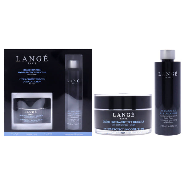 Lange Hydra-Protect Collection by Lange for Men - 2 Pc 1.7oz Hydra-Protect Smooth Cream, 6.08oz Blue Lagoon Gel