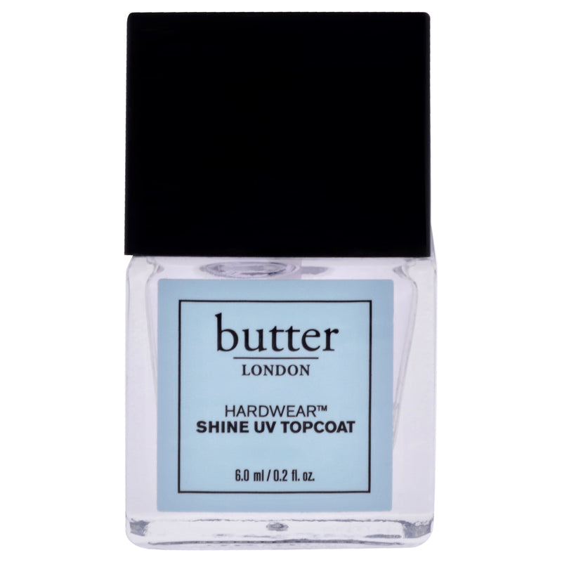 Butter London Hardwear Shine UV Topcoat by Butter London for Women - 0.2 oz Nail Treatment