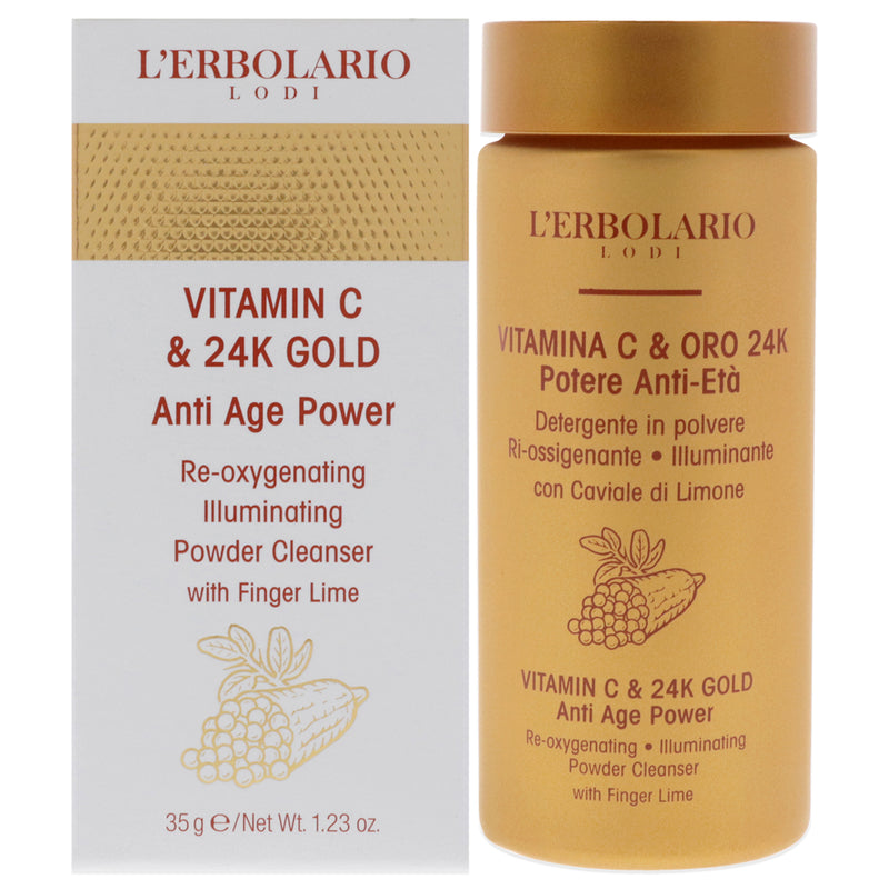 LErbolario Vitamin C And 24K Gold Anti-Age Power by LErbolario for Women - 1.23 oz Cleanser