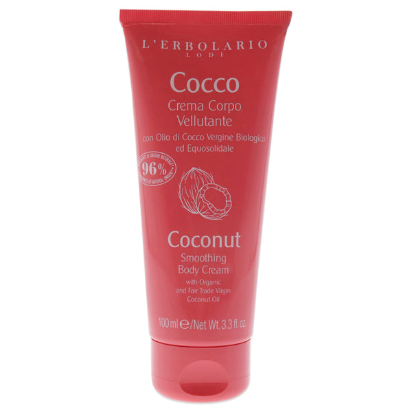 LErbolario Smoothing Body Cream - Coconut by LErbolario for Unisex - 3.3 oz Body Cream