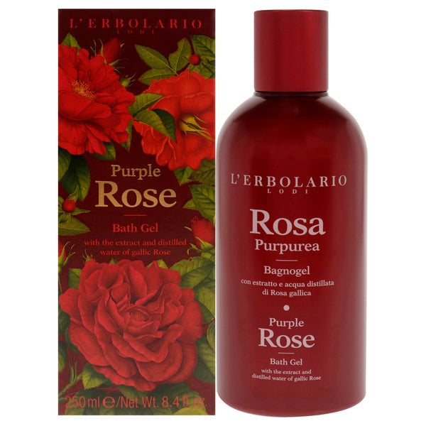 LErbolario Bath Gel - Purple Rose by LErbolario for Women - 8.4 oz Shower Gel