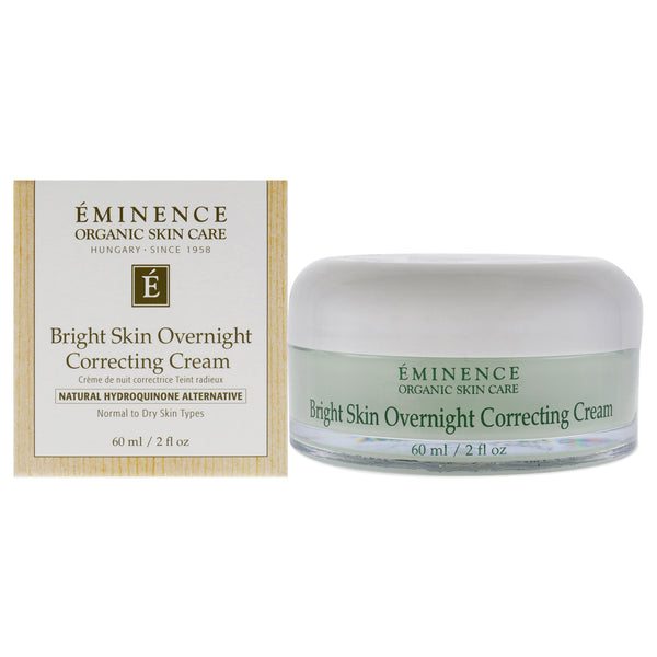 Eminence Bright Skin Overnight Correcting Cream by Eminence for Unisex - 2 oz Cream