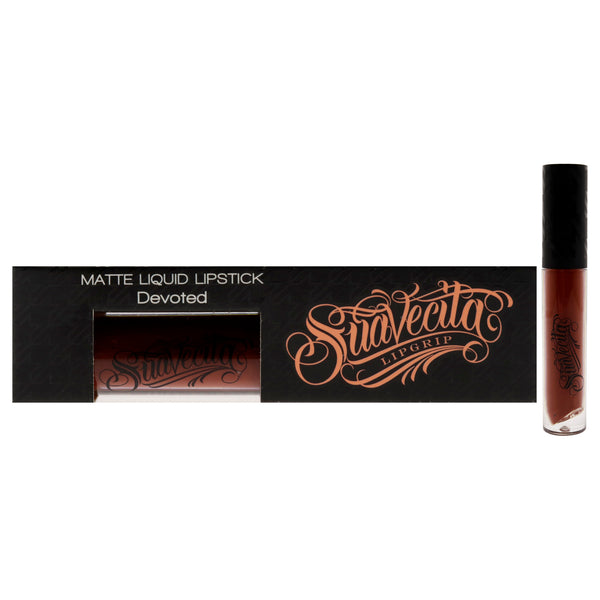 Suavecito Lipgrip Matte Liquid Lipstick - Devoted by Suavecito for Women - 0.149 oz Lipstick